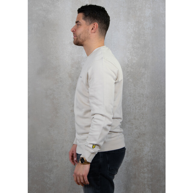 Lyle and Scott Loopback embroidered crew neck sweatshirt 130.81.0072 large