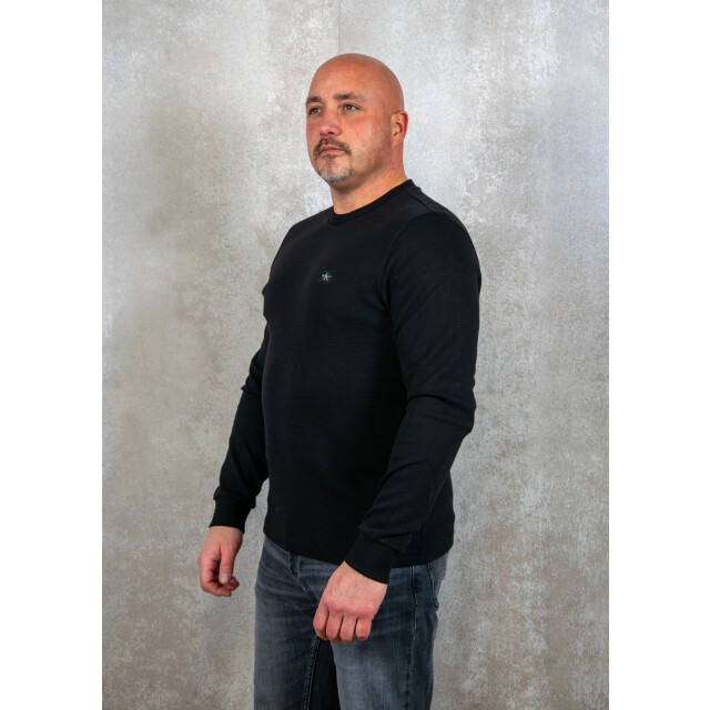Calvin Klein Woven label waffle ls tee 135.10.0034 large