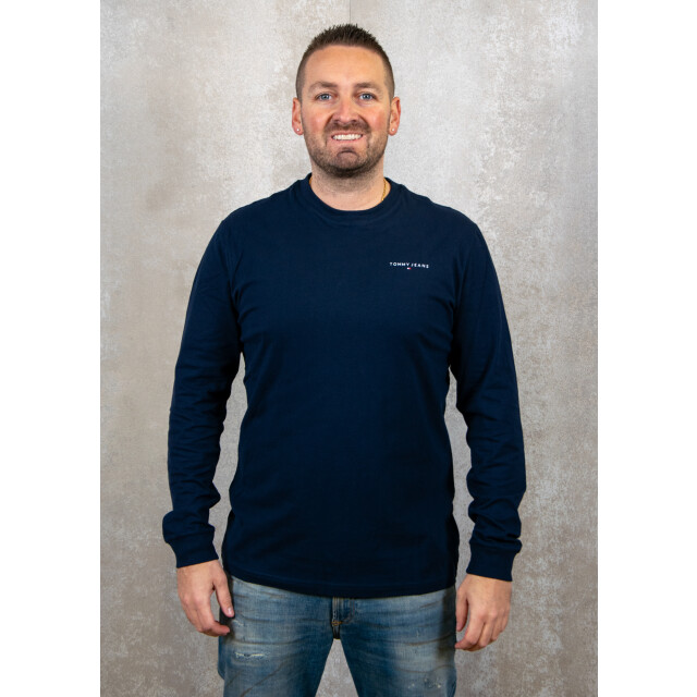Tommy Hilfiger Slim linear chest ls tee ext 102.30.0035 large