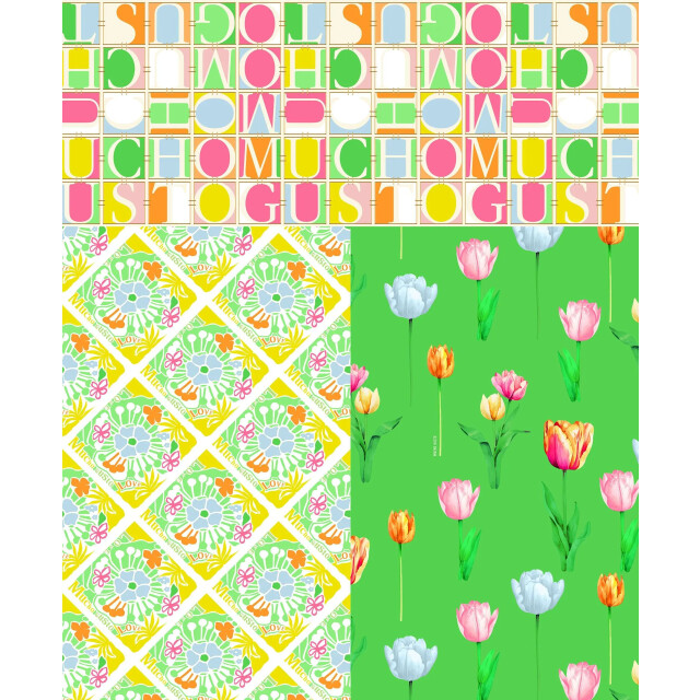 Mucho Gusto ® jurk genova tulpen patroon MUCHO GUSTO® Jurk Genova Tulpen Patroon large