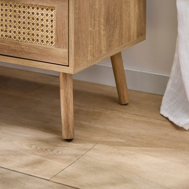 CaliCosy Ladekast met 6 lades met fronten in natuurlijk rotan l120 cm palmo 3079462 large