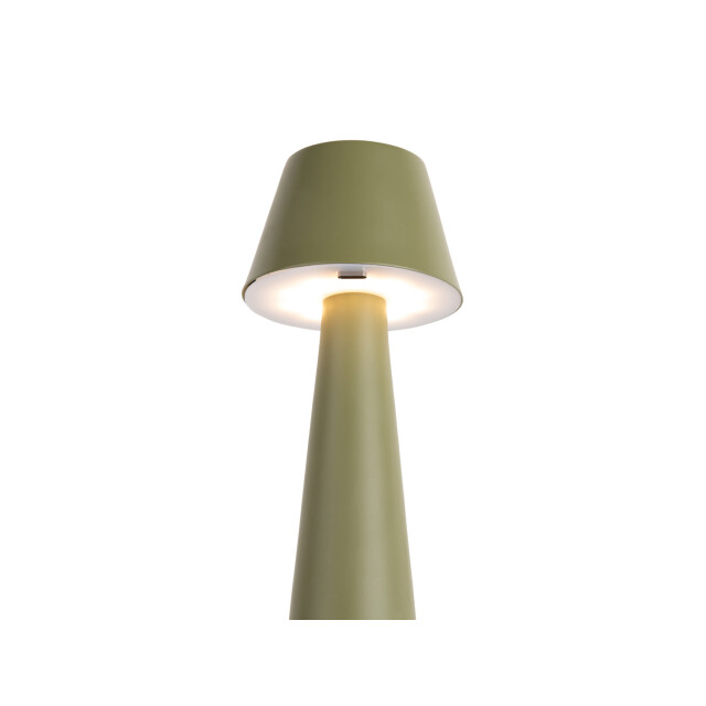 Leitmotiv tafellamp mini led cone army green 3062241 large