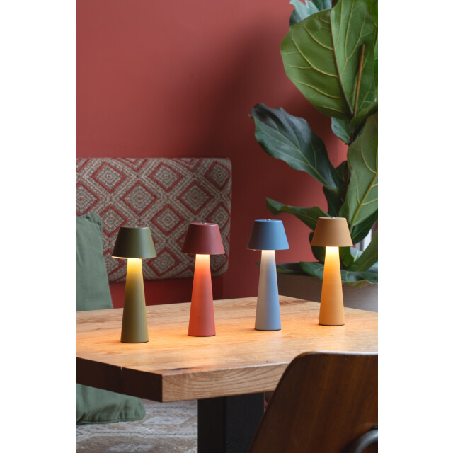 Leitmotiv tafellamp mini led cone army green 3062241 large