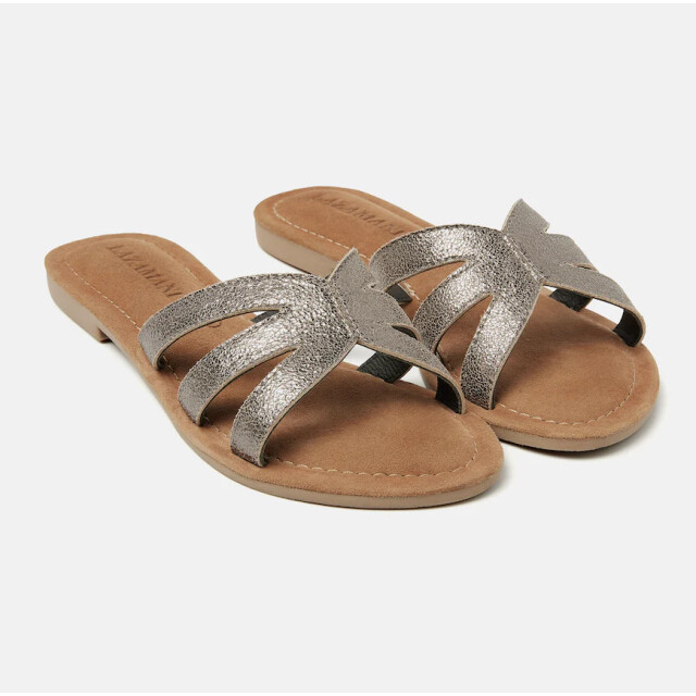 Lazamani 33.729 ladies mules 33.729 Pewter large