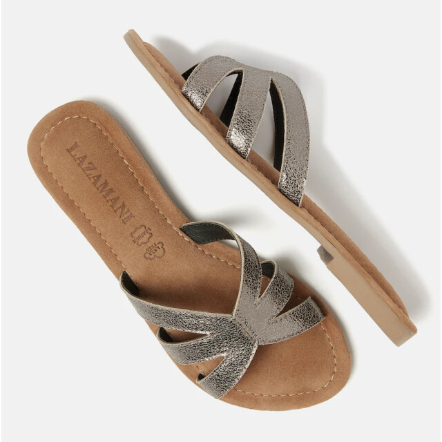 Lazamani 33.729 ladies mules 33.729 Pewter large