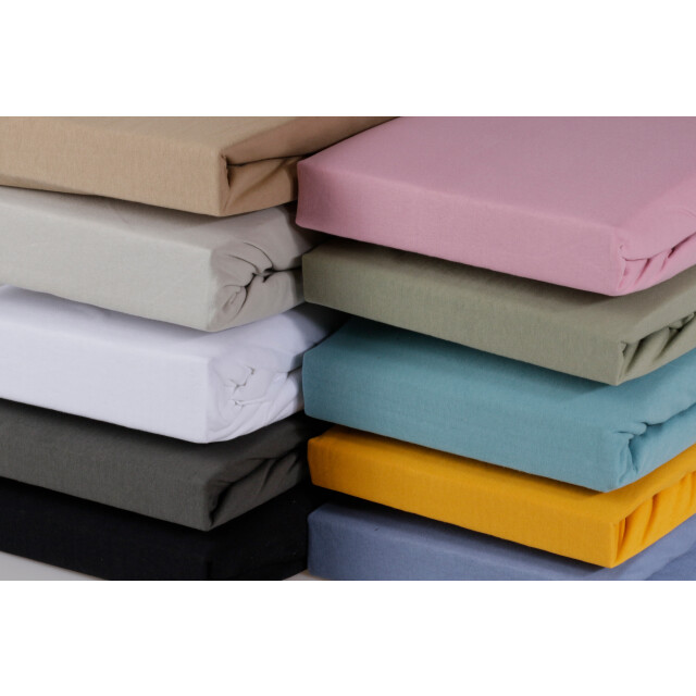 DoubleDry Hoeslaken jersey 100% katoen tweepersoons 180x200 cm zacht & 2927413 large