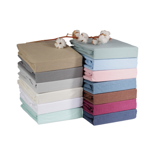 DoubleDry Hoeslaken flanel 100% zacht katoen tweepersoons 180x200 cm rondom 3045208 large
