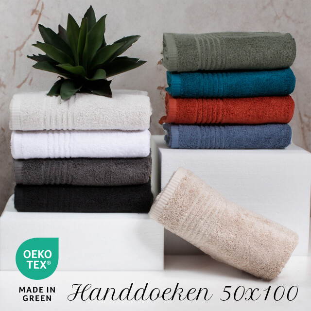 Phlox Handdoeken set 50x100 cm 6 stuks 600 g/m2 zacht katoen supreme 2925767 large