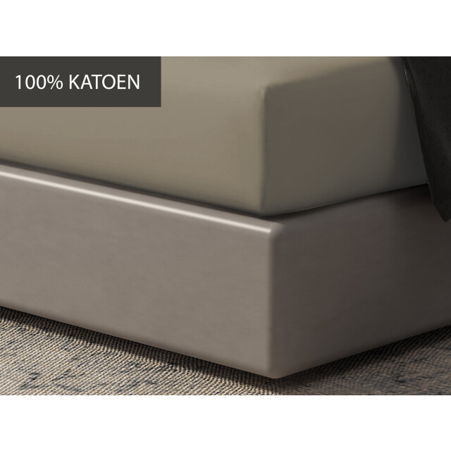 DoubleDry Hoeslaken 100% natuurlijk katoen tweepersoons 140x200 cm zacht & 3155511 large