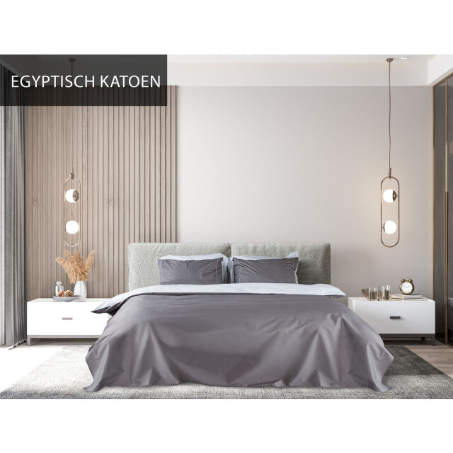 DoubleDry Luxe dekbedovertrek doubleface egyptisch percal katoen 140x200/220 - 2825665 large