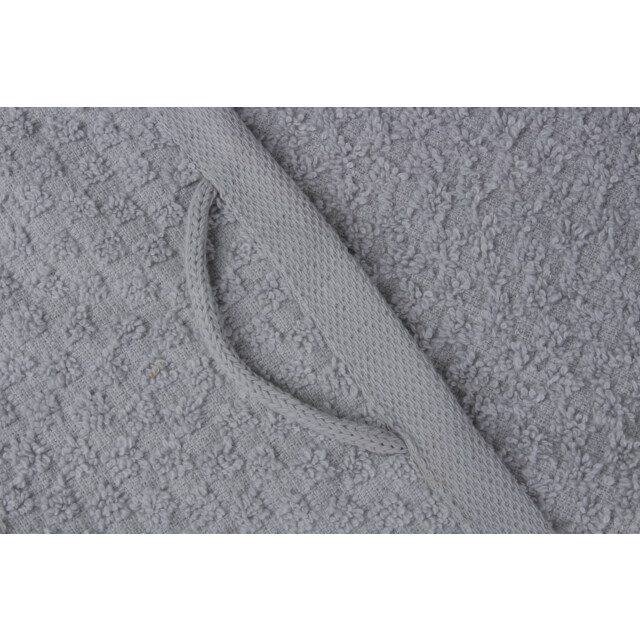 DoubleDry Handdoekenset popcorn weave 4 stuks 70x140 cm 100% katoen - 2975085 large