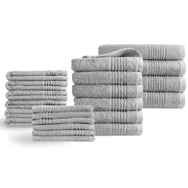 Phlox Handdoeken 22 delig set supreme oeko-tex made in green 600 g/m2 zacht 2925770 large