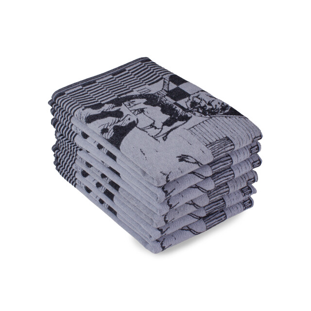 DoubleDry Luxe theedoeken set 6 stuks 50x70 cm 100% katoen hoge 2959748 large