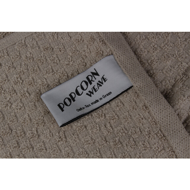 DoubleDry Handdoekenset popcorn weave 4 stuks 70x140 cm 100% katoen - 2975084 large