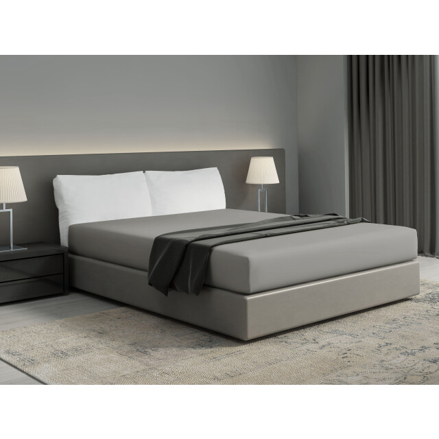 DoubleDry Hoeslaken 100% natuurlijk katoen tweepersoons 180x200 cm zacht & 2826129 large