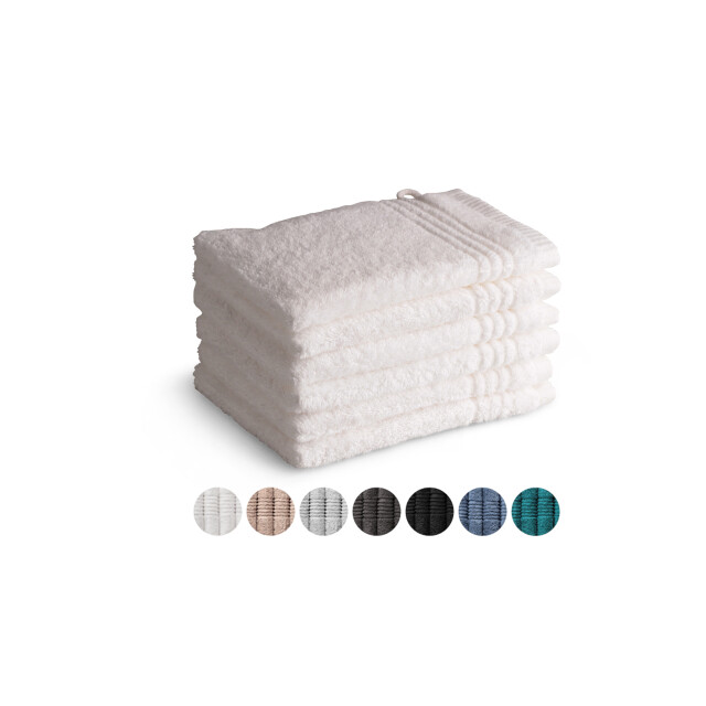 Phlox Washandjes set 16x21 cm 6 stuks 600 g/m2 zacht katoen supreme 2825609 large