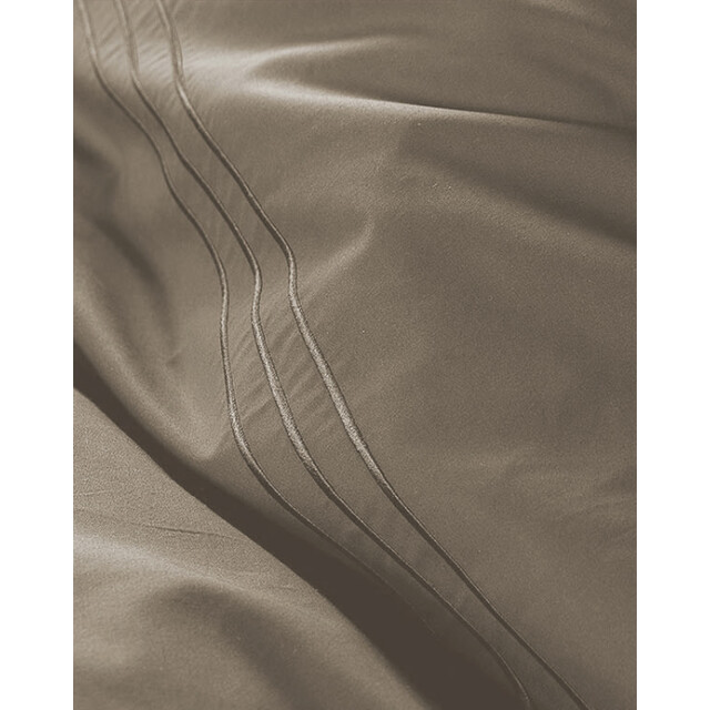 DoubleDry Luxe dekbedovertrek egyptisch percal katoen 140x200/220 truffel bruin 2825849 large