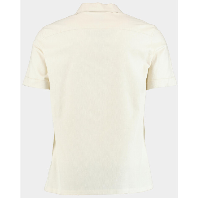 Supply & Co Casual hemd korte mouw roan shirt ss structure 25107ro20/150 off-white 186815 large
