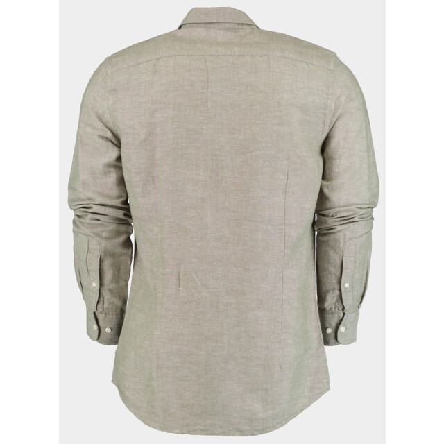Born with Appetite Casual hemd lange mouw curtis li-co shirt plain 25107cu01/367 olive night 186869 large