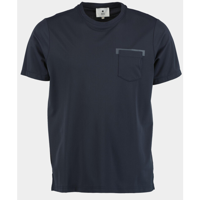 Bos Bright Blue T-shirt korte mouw t-shirt technisch 2916425/220 navy 191028 large
