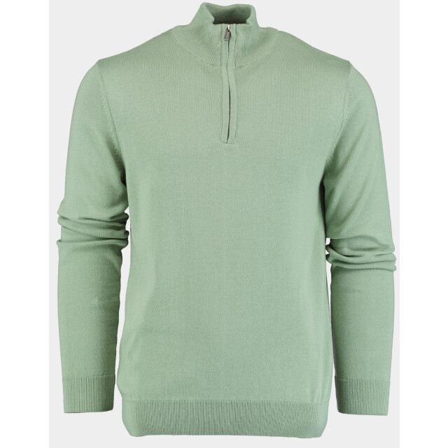 Bos Bright Blue Pullover met halve rits in mint 302/8121 185067 large