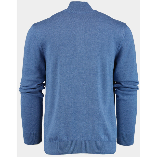 Bos Bright Blue Pullover met halve rits in kobalt 302/8159 185069 large