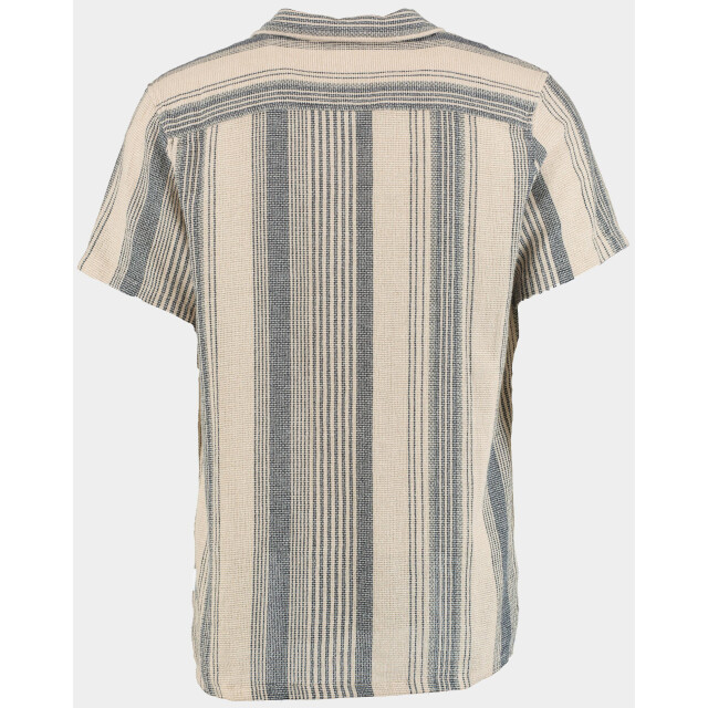 Supply & Co Casual hemd korte mouw raff shirt ss stripe structur 25107ra19/190 pebble 186814 large
