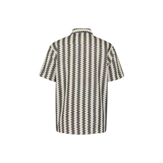 No Excess Shirt short sleeve zig zag jacquard offwhite 28490488-011 large