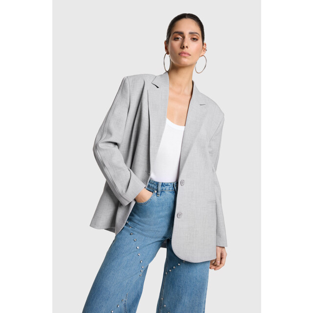 Alix The Label 2504406257 ladies woven flowy blazer 2504406257 Ladies woven flowy blazer large