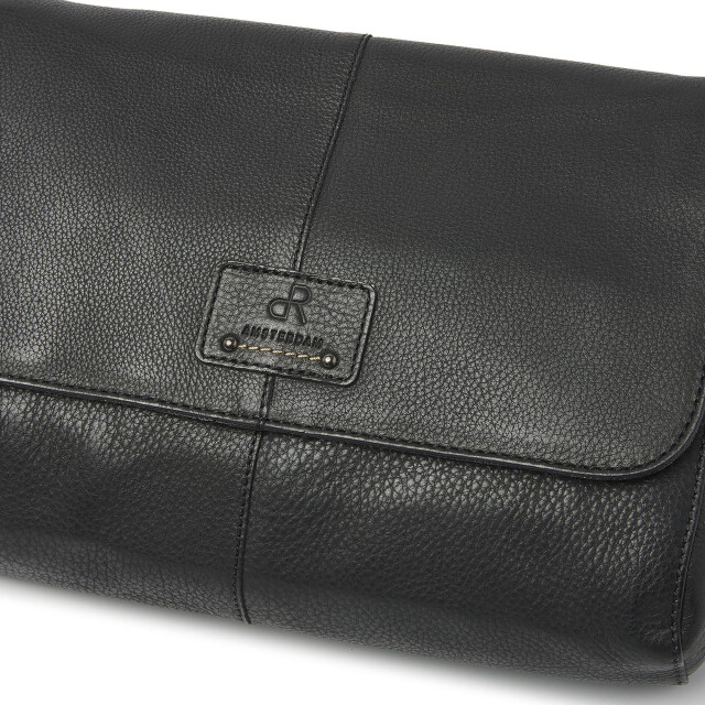 dR Amsterdam Schoudertas tampa afmetingen:27x17x6cm 933766 BLACK large
