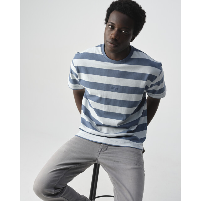 J.C. Rags t-shirt met korte mouwen romeo stripe 095860-003-XL large