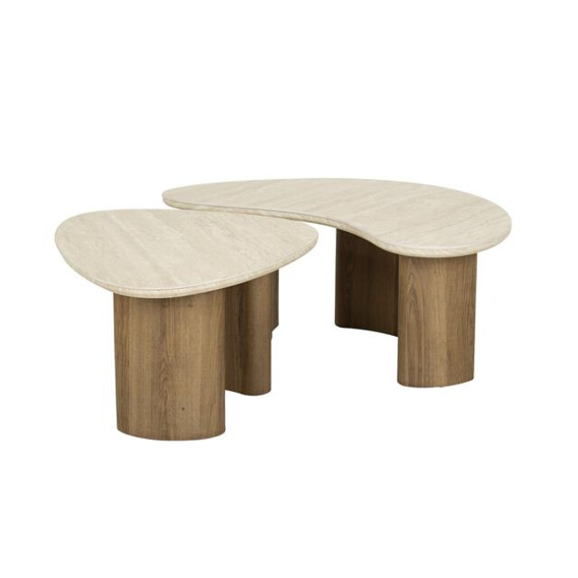 Hoyz salontafel romano organic travertin look set van 2 3184003 large