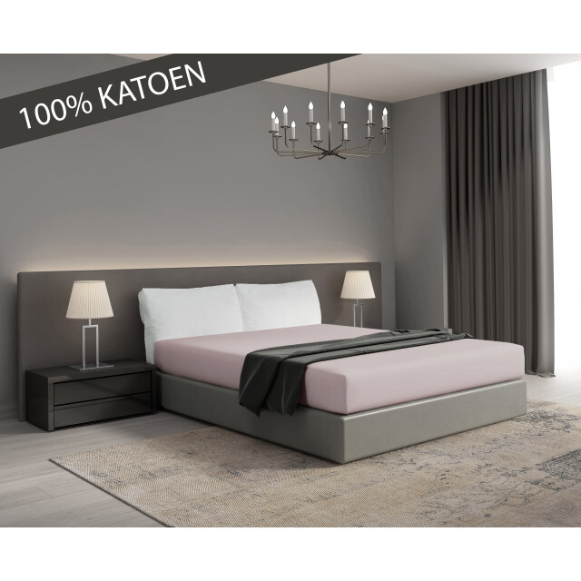 DoubleDry Hoeslaken jersey 100% katoen tweepersoons 180x200 cm zacht & 2927416 large