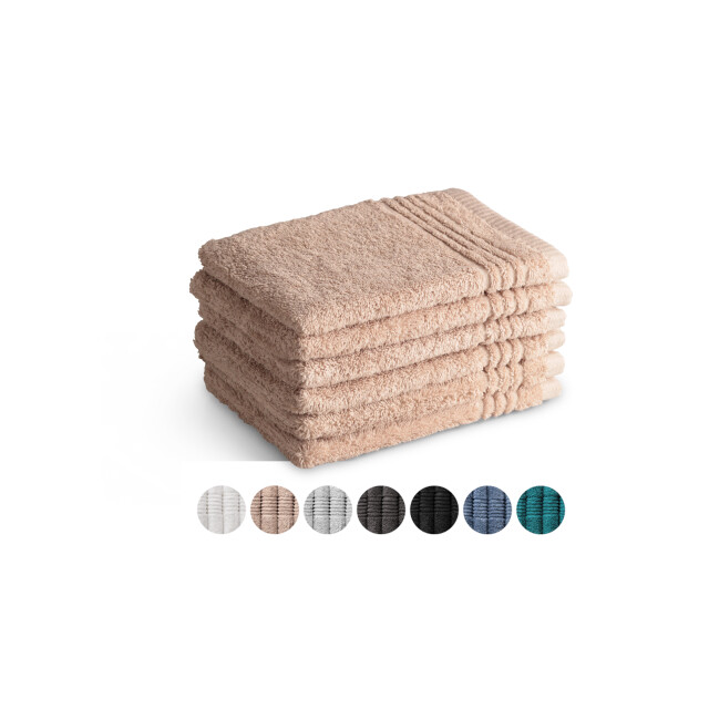 Phlox Washandjes set 16x21 cm 6 stuks 600 g/m2 zacht katoen supreme 2825611 large