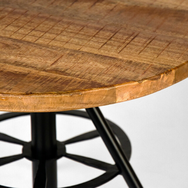 Label51 Salontafel solid rough mangohout rond 60 cm 3183186 large