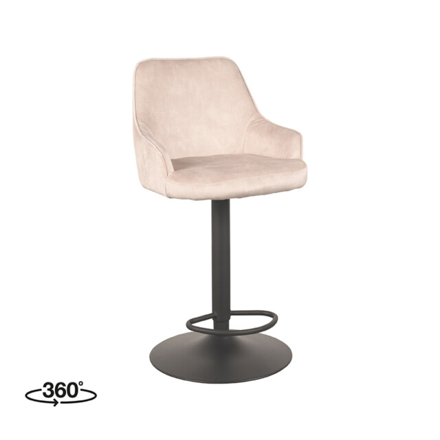 Label51 Barkruk fender naturel velours 42 x 40cm set van 2 3183665 large