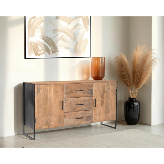 Livingfurn dressoir elin 150cm , zwart 3186025 large
