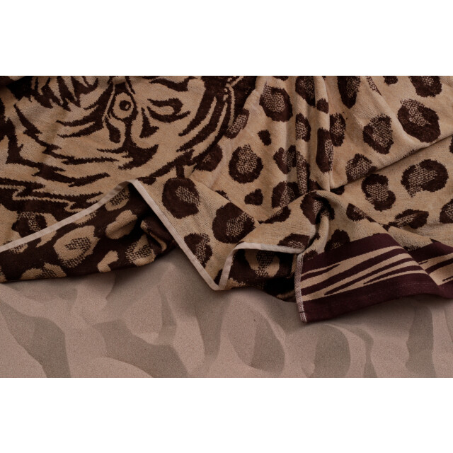 Phlox Strandlaken 100% katoen 1 zijde velour 90x160 tiger 2904468 large