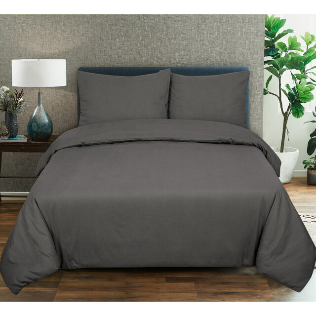 DoubleDry Dekbedovertrek 100% natuurlijk katoen lits jumeaux 240x200/220 cm + 2825911 large