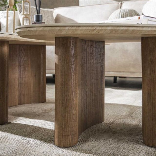 Hoyz salontafel romano organic travertin look set van 2 3184003 large