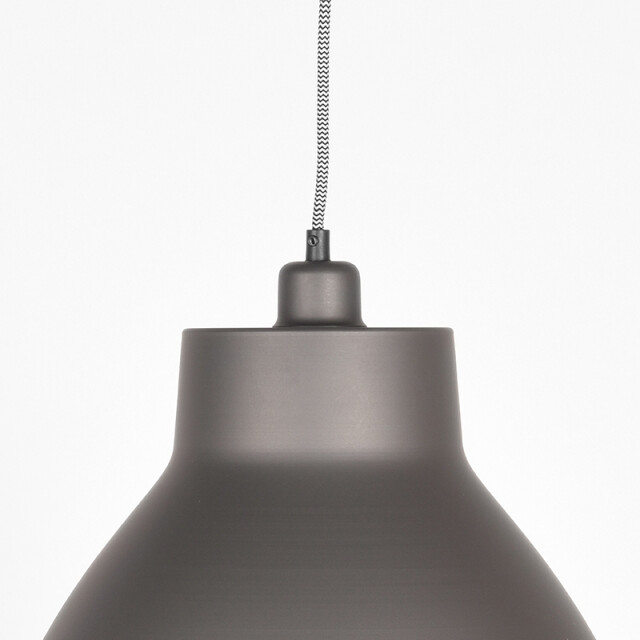 Label51 Hanglamp dome metallic grey metaal 3183168 large