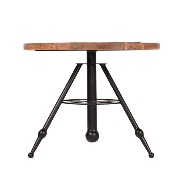 Label51 Salontafel solid rough mangohout rond 60 cm 3183186 large