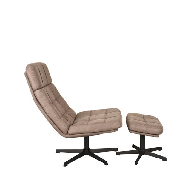 Label51 Fauteuil alvar - micro suede incl. hocker 57x53x83 cm 3183687 large