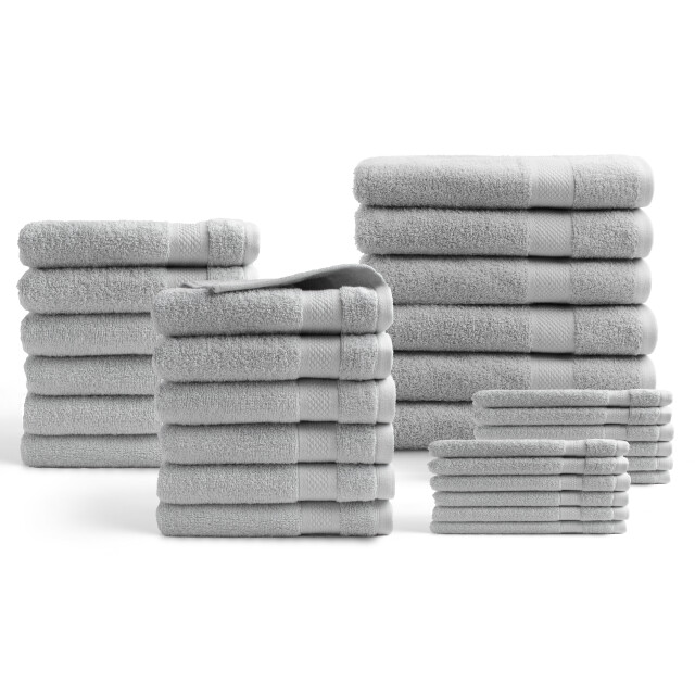 DoubleDry Hotel handdoeken 30-delig set 100% katoen 500 g/m2 zacht & 2825832 large