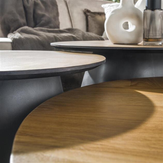Hoyz salontafel infinite gerecycled teakhout fineer set van 3 3183968 large