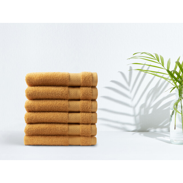 DoubleDry Handdoeken set 70 x 140 cm 6 stuks 100% zacht katoen 500 g/m2 6x 2826013 large