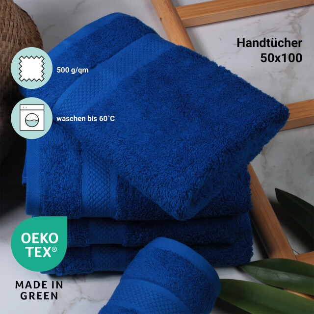 DoubleDry Hotel handdoeken 50 x 100 cm – set van 6 – 100% katoen 500 g/m2 – 2976780 large