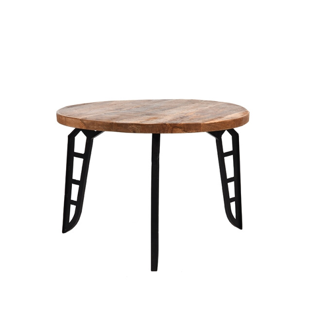 Label51 Salontafel flintstone rough mangohout rond 60 cm 3183188 large