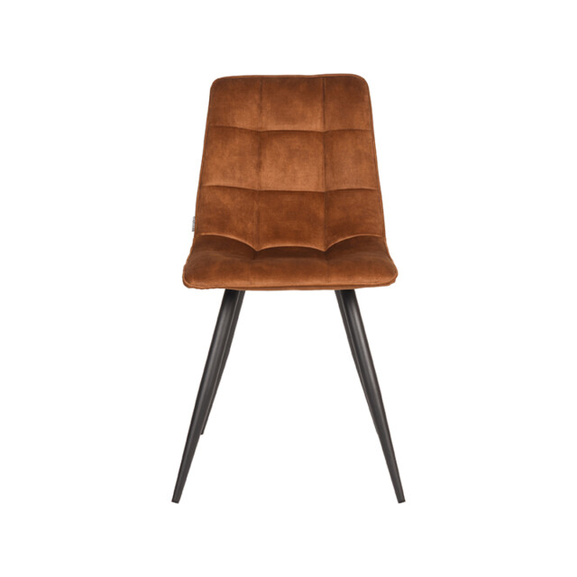 Label51 Eetkamerstoel jelt oker velours set van 2 3183308 large