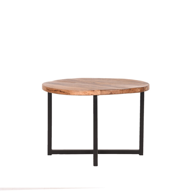 Label51 Bijzettafel dex rough mangohout rond 60 cm 3183181 large